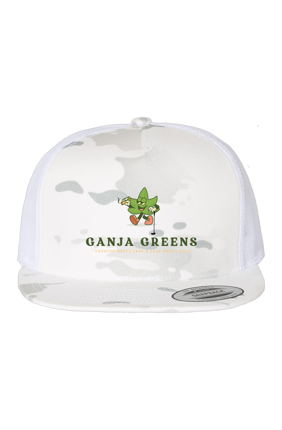 Multicam Alpine/ White - Ganja Greens Flagship logo Cap