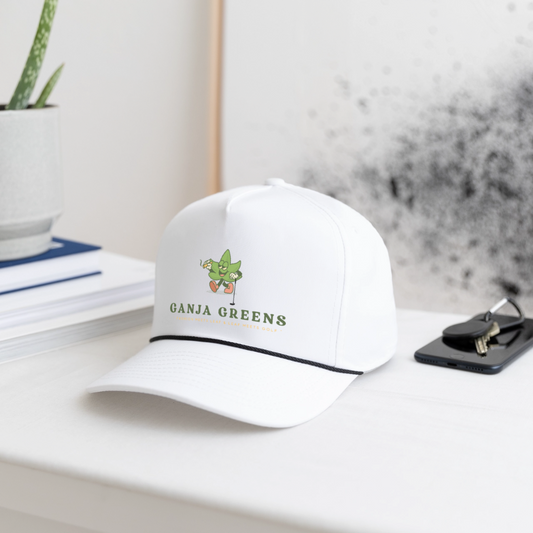 Ganja Greens "OG" Rope Cap - white/black