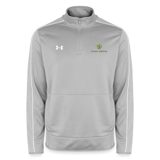 Under Armour Men's Quarter Zip  "Start with a spark" - light gray