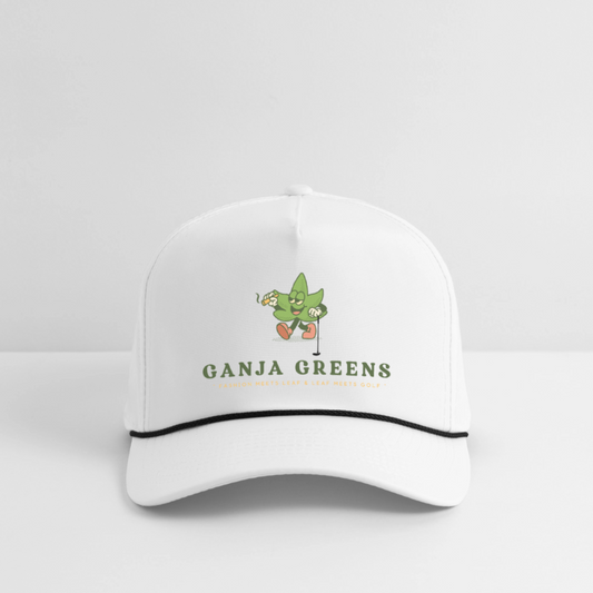 Ganja Greens "OG" Rope Cap - white/black