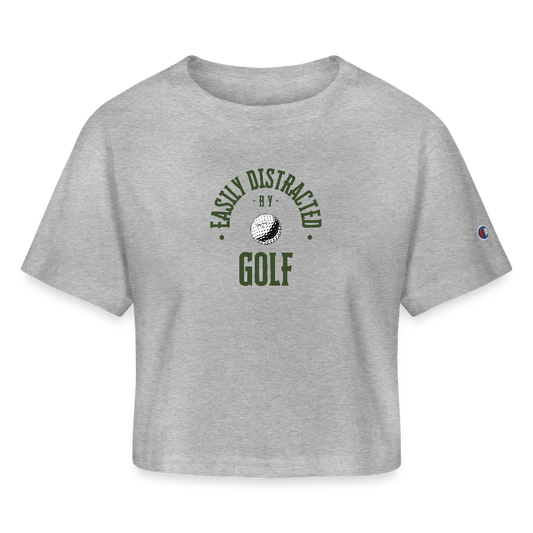 Women’s Cropped T-Shirt - heather gray