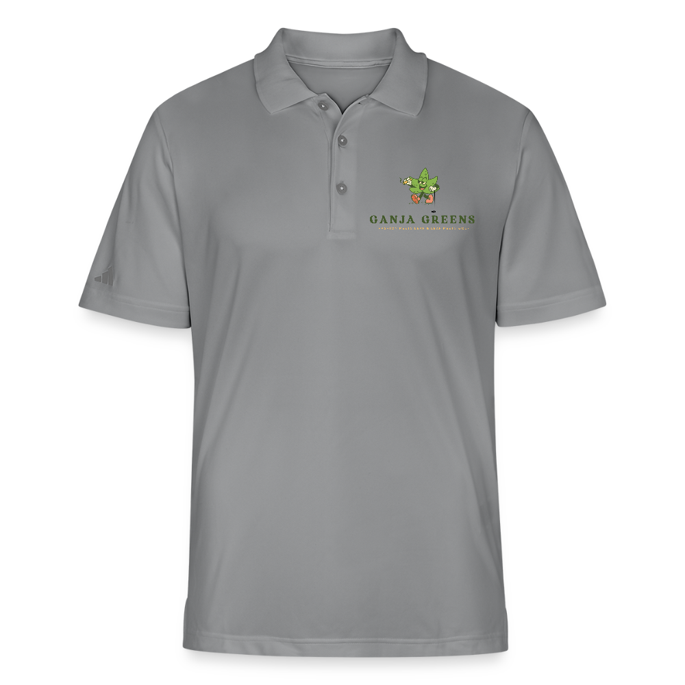 "Good Vibes" Adidas Polo - slate