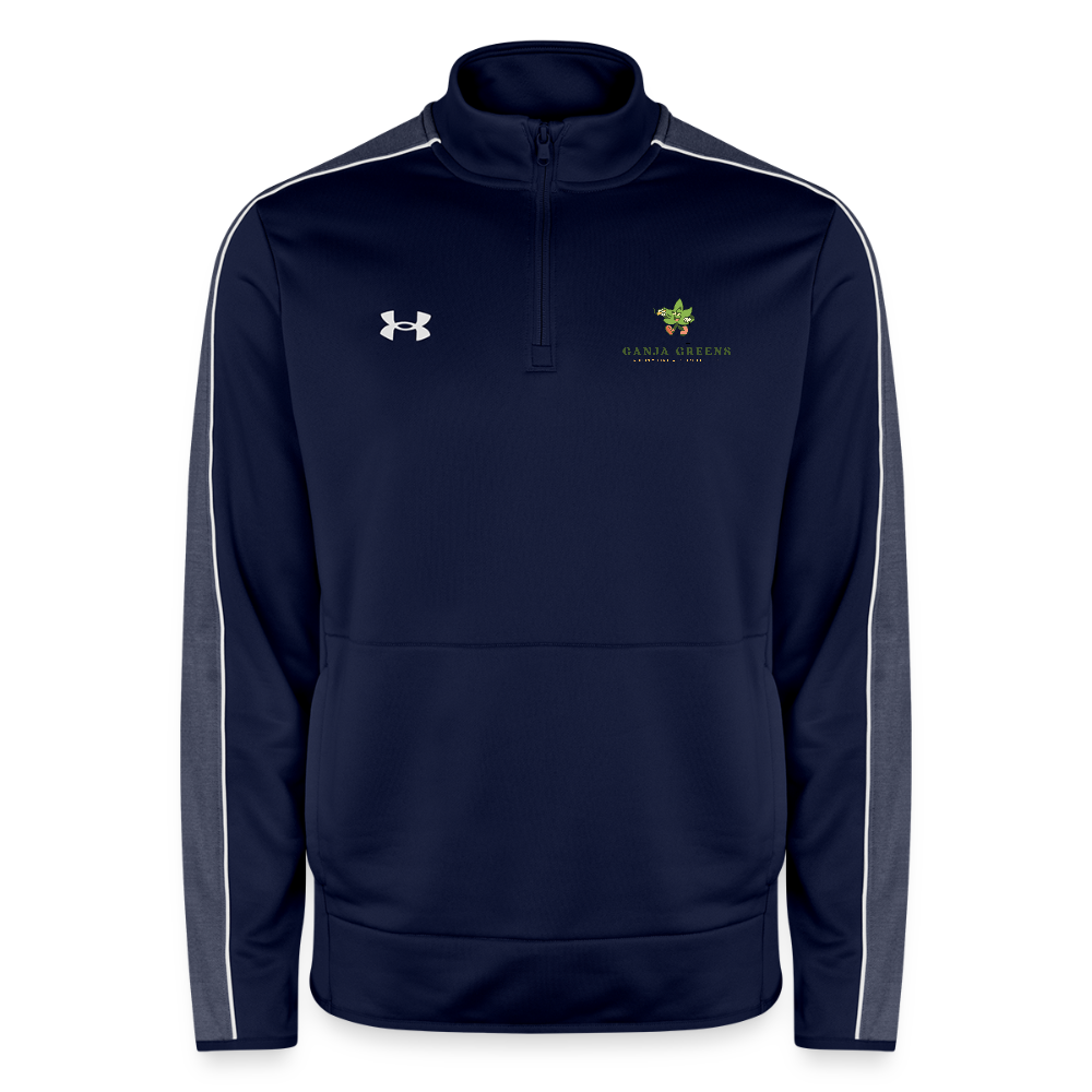 Under Armour Men's Quarter Zip  "Start with a spark" - navy/white