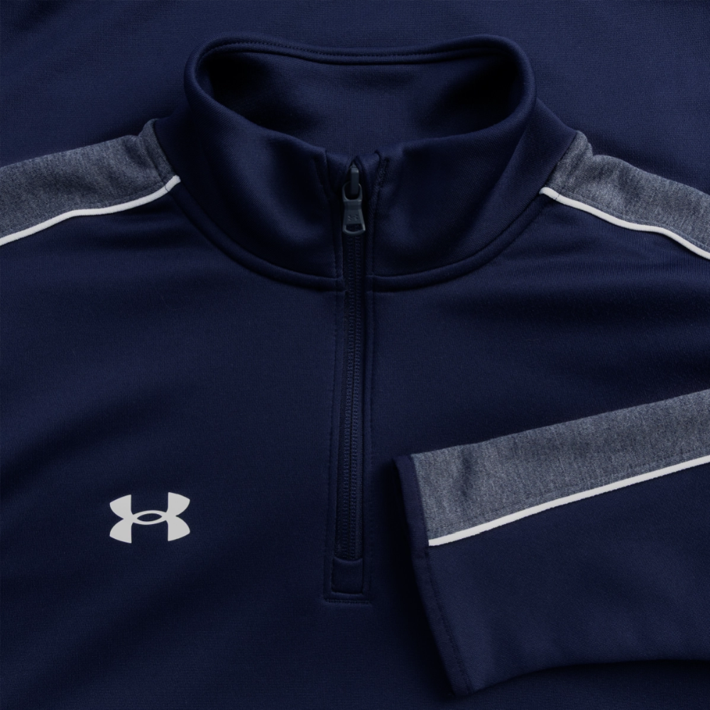 Under Armour Men's Quarter Zip  "Start with a spark" - navy/white