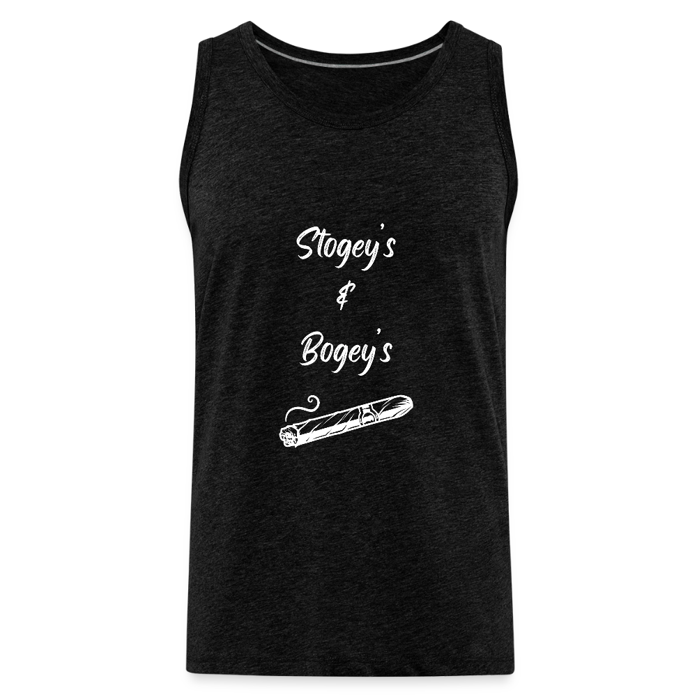 "Stogey's & Bogey's" - Men’s Tank - charcoal grey