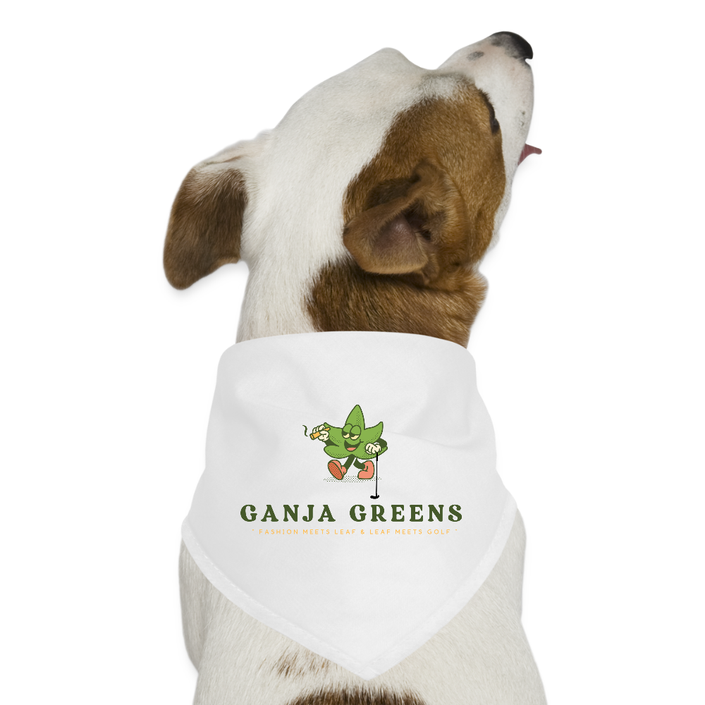 Dog Bandana - white
