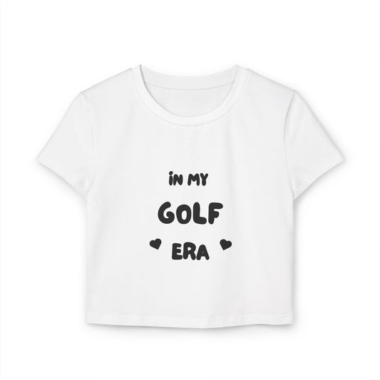 "In My Golf Era" -  Women's Crop Tee